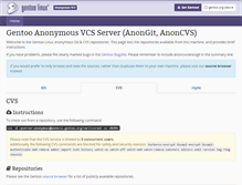 Tablet Screenshot of anoncvs.gentoo.org