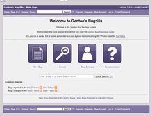 Tablet Screenshot of bugs.gentoo.org