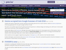 Tablet Screenshot of gentoo.org